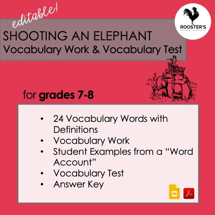 why read the classics vocabulary shooting an elephant